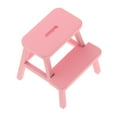 thumbnail image 3 of Dollhouse Wooden Step Stools Chair Model Decoration Accessory Mini Furniture Pink, 3 of 8