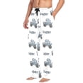 thumbnail image 3 of Men's Pajama Bottoms Fish and Fish Small Car Men's Cotton Pajama Pants Men's Loose Printed Pajama Pants Casual Pants with Pockets, 3 of 6