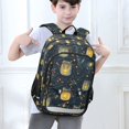 thumbnail image 6 of FORMRS Unisex School Backpack 17" Student Travel Bag with Laptop Compartment, Orange Fireflies Pattern, 6 of 7
