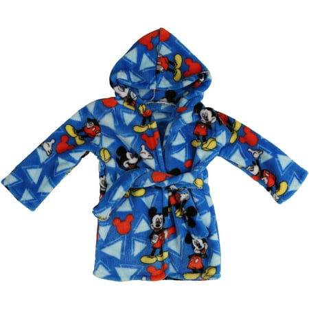 Disney Fleece Robe - Mickey Mouse Flannel Fleece Robe, Blue