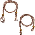 thumbnail image 1 of KAIYANG 2 piezas de cordón para sujetar piedras vacías, collar con soporte para piedras vacías, collar ajustable trenzado retro, 1 of 5