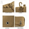thumbnail image 5 of Gustave Sunglasses Case Glasses Shockproof Protective Box Eyeglasses Hard Carrying Case Flashlight Pouch with Belt Clip, Khaki, 5 of 10