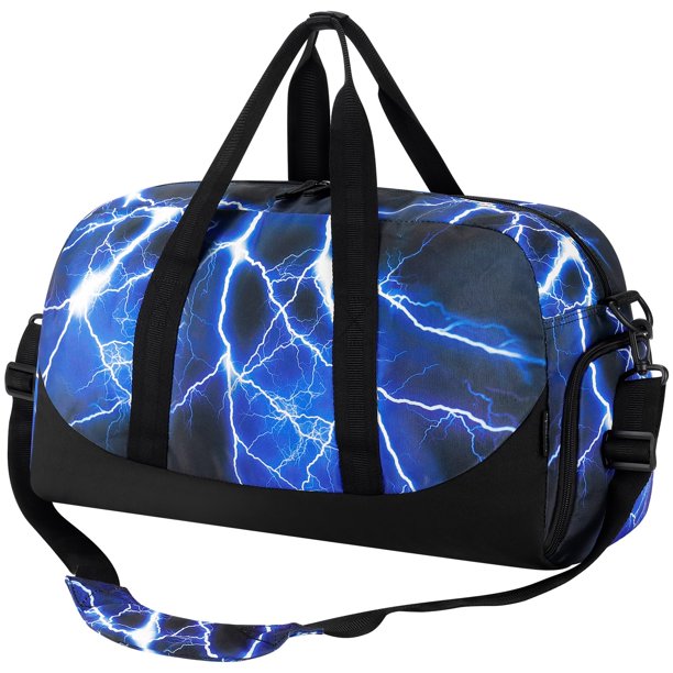 Bolsa de viaje Choco Mocha para niños pequeños, 51 x 23 x 27 cm, color azul claro
