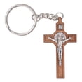 thumbnail image 2 of Llavero con cruz, llaveros con cruz cristiana, llaveros con cruz de Jesús grabada, llavero cristiano de primera línea, 2 of 14