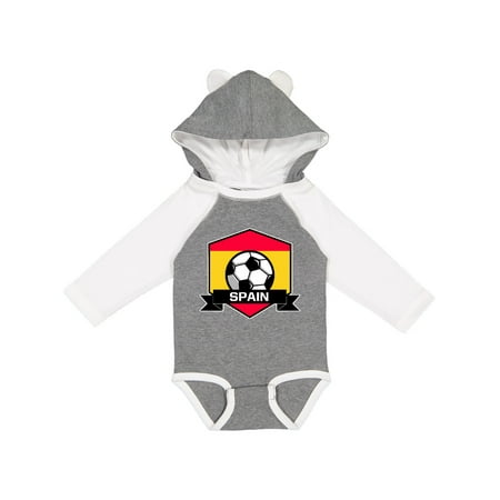 

Inktastic Soccer Spain Flag Banner Gift Baby Boy or Baby Girl Long Sleeve Bodysuit