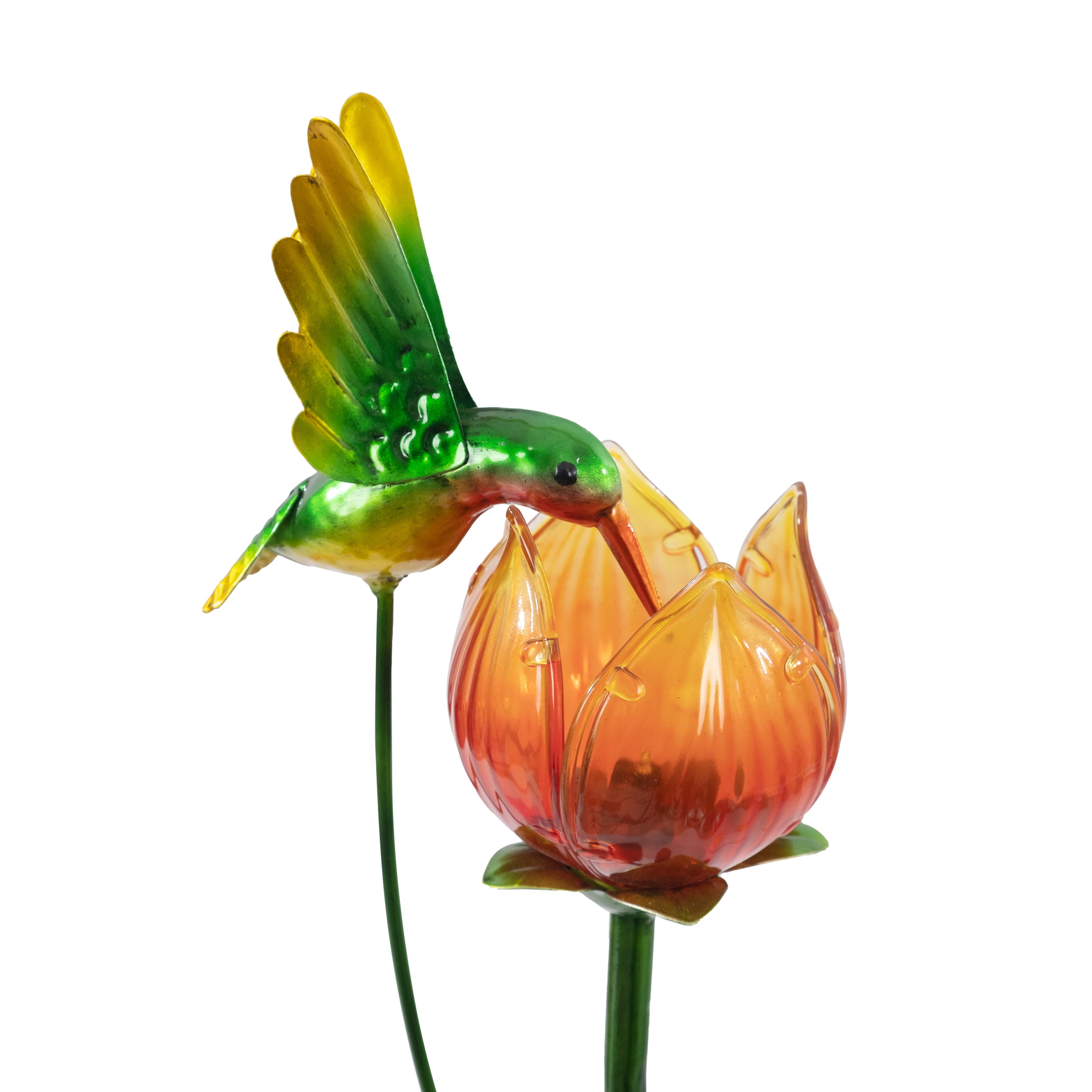 Mainstays Solar Hummingbird Garden Stake with LED Light for Outdoor Décor