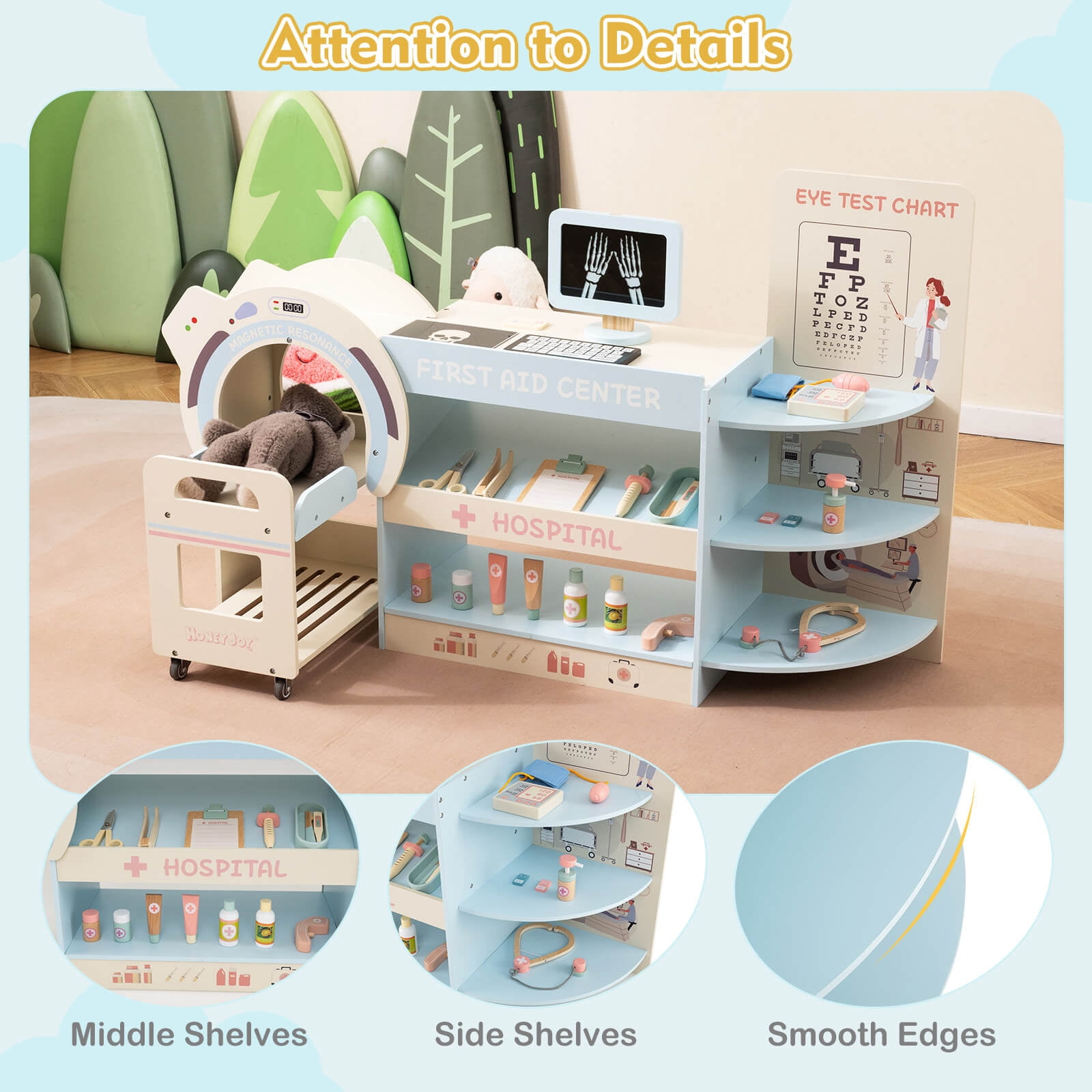 Montessori Jouet Centre Médical en Bois avec Tableau Balance Jouet Vétérinaire avec 24 Accessoires Médicaux pour 3+ Ans Rose Montessori Jouet Centre Médical en Bois avec Tableau Balance Jouet Vétérinaire avec 24 Accessoires Médicaux pour 3+ Ans Rose