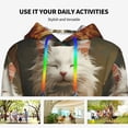 thumbnail image 6 of KLL Haystack Meditating Cat for Womens Pullover Hoodie with Pocket Hooded Long Sleeve Shirts Sweatshirt for Women-Small, 6 of 7