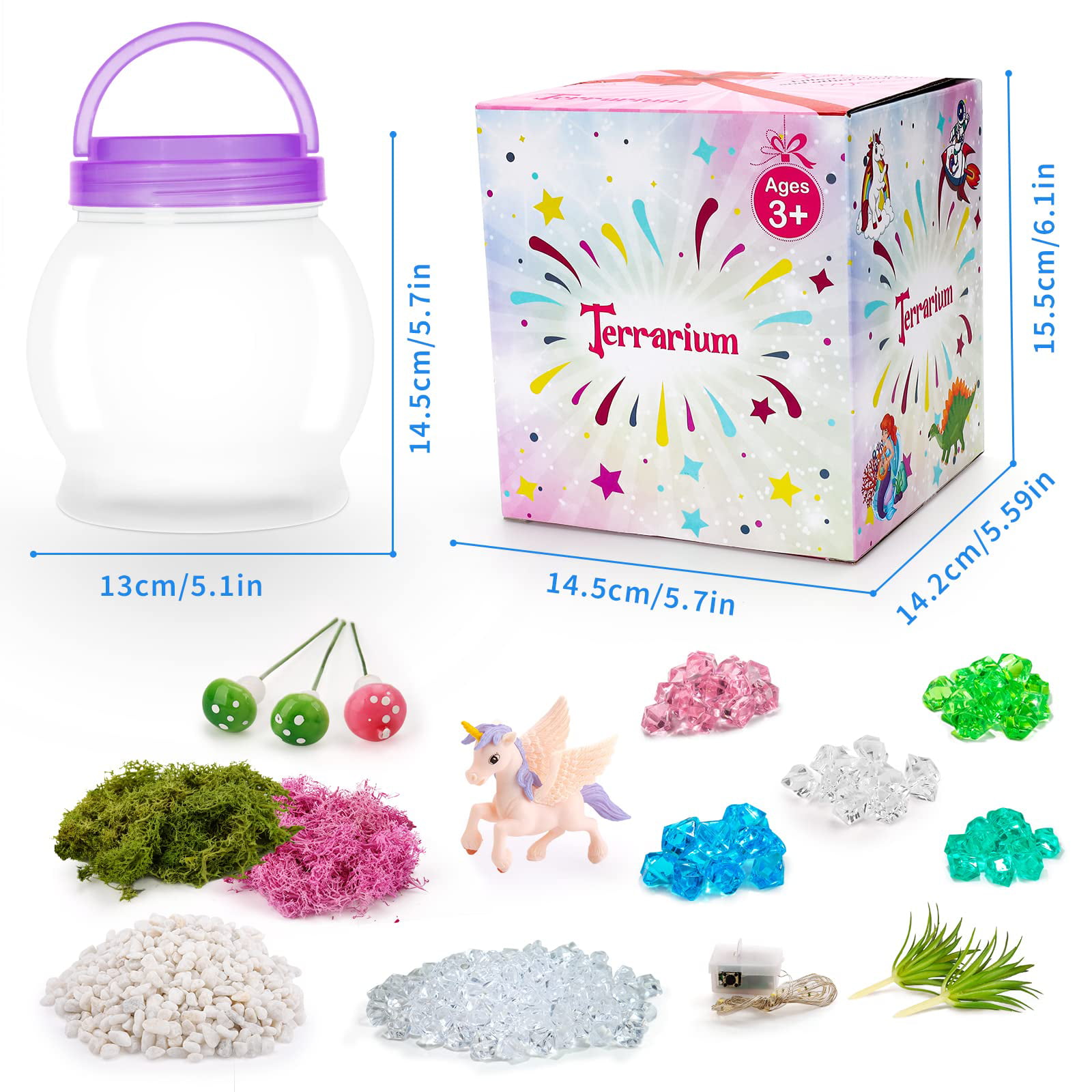 Make Your Own Night Light Kit - Light-Up Easter Egg Terrarium Craft Kit for  Pokemon - Arts & Crafts Activities Kit - Bedroom Decoration Gifts for 4 5