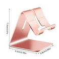 thumbnail image 4 of Universal Aluminum Desktop Stand for Cell Phones and Tablets Convenient Adjustable Holder, 4 of 8