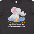 thumbnail image 4 of Inktastic My Nana Loves me to the Moon and Back Elephant Family Youth T-Shirt, 4 of 5