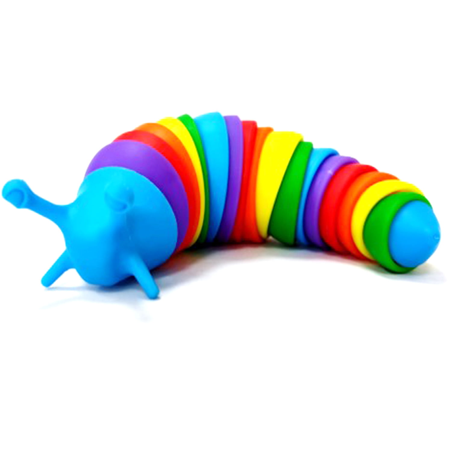 Fidget Slug, 3D Articulated Slug Fidget Toy, Sensory Slug Toy, Birthday  Gifts Fidget Slug Toys for Toddler,Baby,Kids,Boys&Girl, Rainbow Fidget  Wiggle