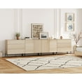 thumbnail image 5 of 126" Modern Reeded 6-Drawer Dresser Set for Bedroom, Minimalist Chest of Drawers with Storage, Wooden Dresser for Living Room, Bedroom, Entryway, 5 of 10