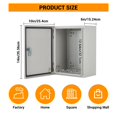 thumbnail image 4 of QinaQin Lockable Outdoor Electrical Box, NEMA 4X Steel Enclosure, IP67 Waterproof Dustproof Junction Box with Mounting Plate and Key for Indoor Outdoor, 4 of 9