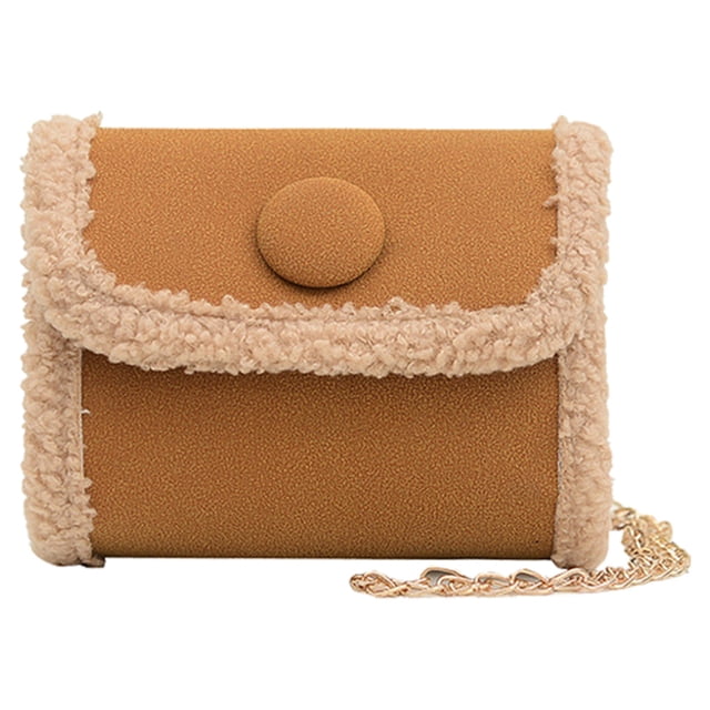 Bolso infantil Bolso bandolera para niña Monedero con cadena de peluche para niña