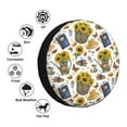 thumbnail image 4 of Naloa Picnic PVC Leather Spare Tire Wheel Cover Spare Tire Cover, for Car Truck SUV Camper Trailer Universal Fit(14-17in)-16 inch, 4 of 6