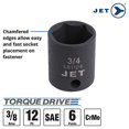 thumbnail image 2 of Jet 3/8-inch Drive, 12-Piece Regular SAE Professional Impact Socket Set, 6 Point, 610207, 2 of 3