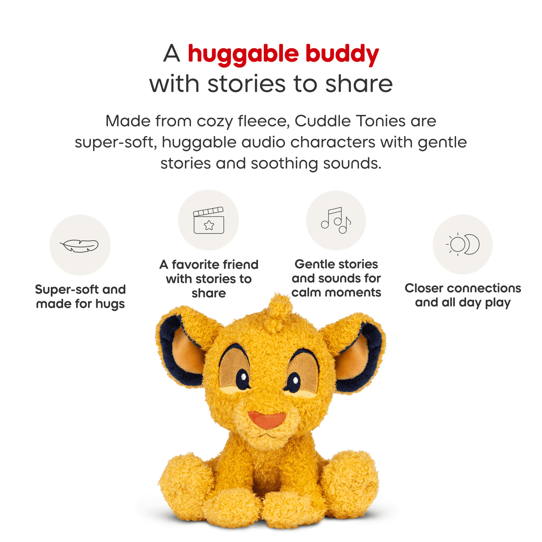 tonies Disney Simba Audio Toy Plush, Age Group 3+