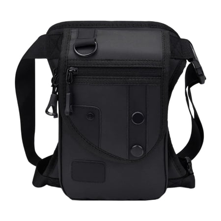 Waist Pack Casual Bag Portable Casual Sturdy Multifunctional Drop Leg Bag Fishing Tackle Bag for Cycling Outdoor Climbing Men Black