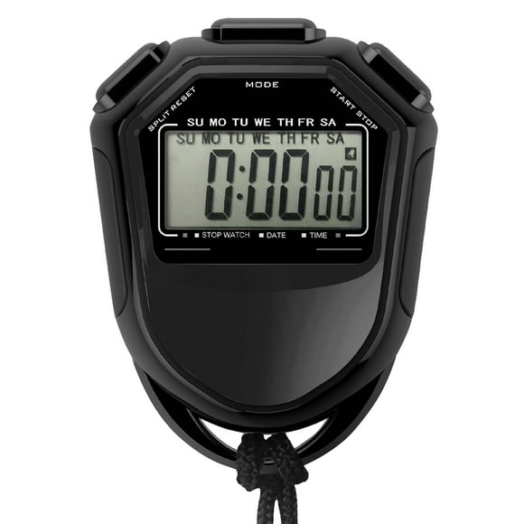 Yeacher Waterproof Stopwatch Digital Handheld LCD Timer Chronograph Sports Counter with Strap for Swimming Running Football Training