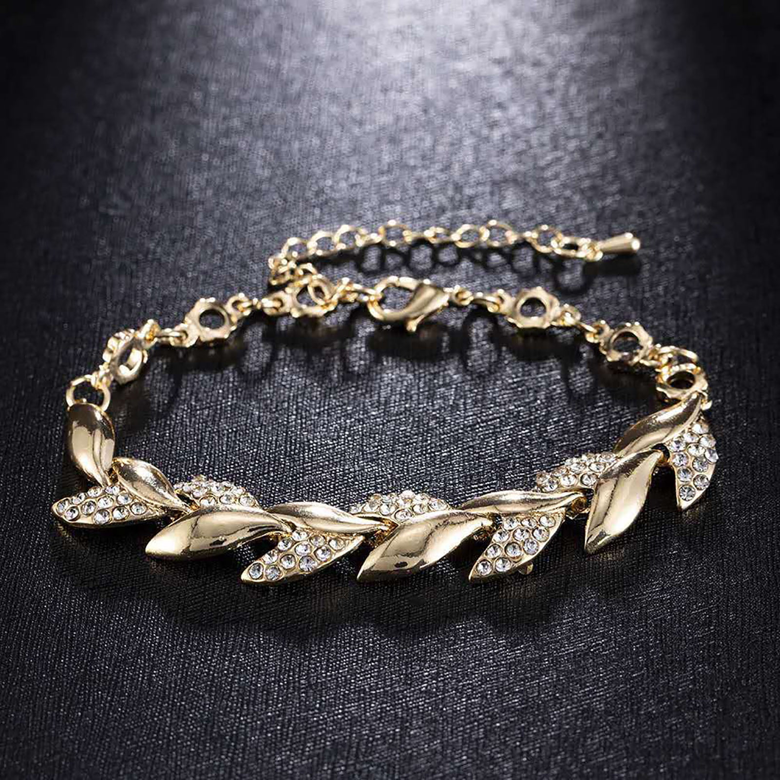 2 in Stainless Steel 4 leaf clover charm bracelet 18 cm ext plus 5 cm 7.09 in 
