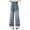 Blue, variant on TOWED22 Girls Baggy Jeans, Stretchy Waist Wide Leg Jeans with Embroidery - Soft Loose Fit Pants with Pockets for Kids(Blue,8-9 Y)