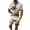 White, variant on Vedolay Mens Short Set Men's Summer 2 Piece Outfits Casual Short Sleeve Shirts and Classic Fit Shorts Sets,Yellow L