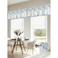 thumbnail image 6 of 2 Panels Turquoise Coastal Valance for Windows, Summer Beach Coral Shell Starfish Ocean Light Filtering Kitchen Curtains, Rod Pocket Window Treatment Curtain Valances for Living Room Bedroom, 42"x18", 6 of 9