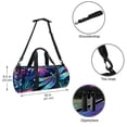 thumbnail image 5 of Dragonfly Basketball Bag, Carry on Bag, Weekender Bag, Yoga Bag - Sports Duffel Gym Bag, Size 17.7 Inches with Interior Zipper Pocket and Large Capacity, 5 of 6