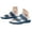 Blue, variant on Men's Casual Flat Sandals with Adjustable Dual Use Straps Slip On Beach Shoes Sport Slides Green 9