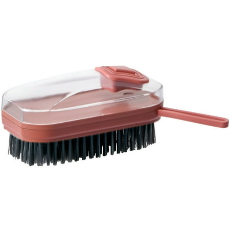 

Soap Dispensing Palm Brush Soft Bristle Detachable Scrub Brush Household Cleaning for Pot Pan Sink Clothes Shoes Red