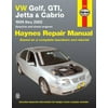 VW Golf, GTI, Jetta and Cabrio, 1999 Thru 2002 : Haynes Repair Manual