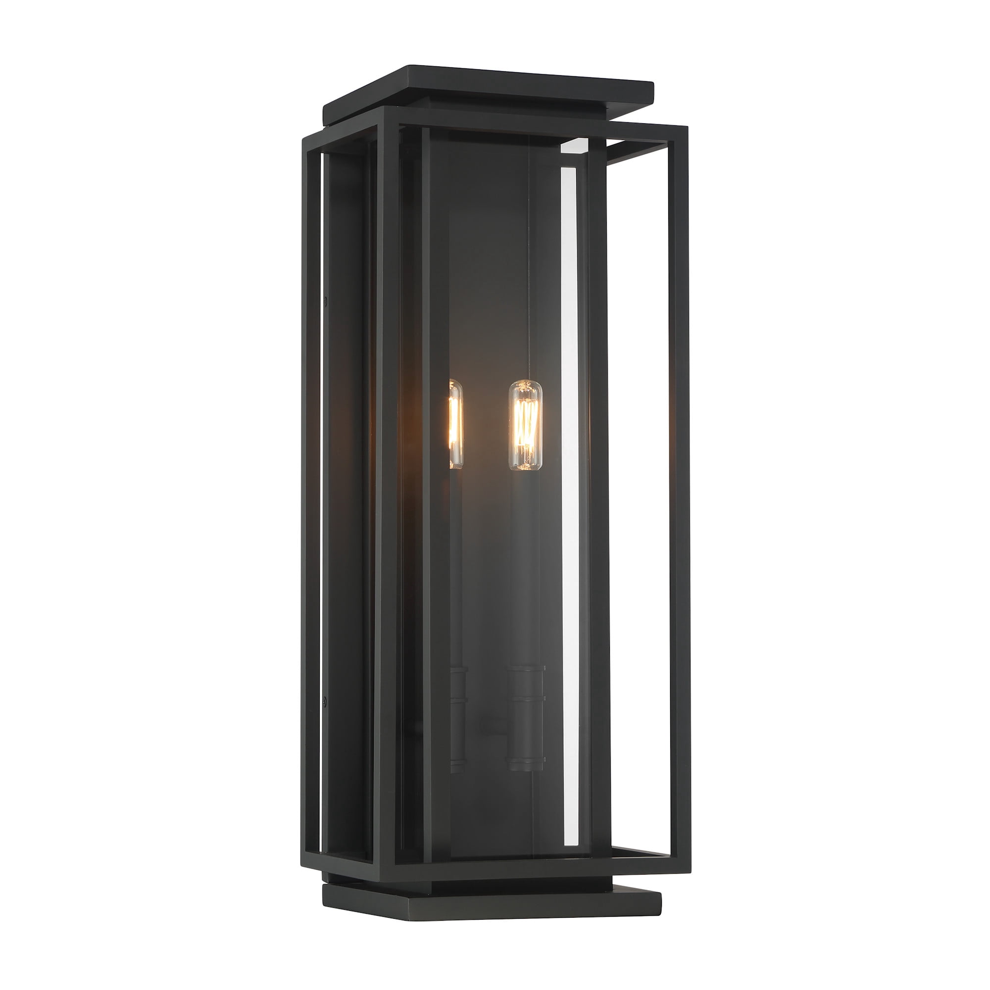 The Great Outdoors 78602-899 Stratford 2 Light 24" Tall Outdoor Wall Sconce - Dark Matte