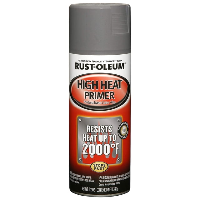 Pintura Rust-Oleum 249340 Automotive High Heat, color gris, 340 g