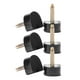 thumbnail image 4 of Ganchos de soporte para casco perfecl gancho para abrigos de pared estante de almacenamiento para chaqueta negro 9x9mm, 4 of 8