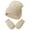 Beige, variant on Baby Knit Hat and Mittens Set Soft Winter Beanie, Thermal Cap with Gloves for Boys Girls Cold Weather,2-5 Years