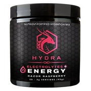 SIX Nutrition Hydra Energy + Electrolytes Drink Mix, Razor Berry, 30 Servings