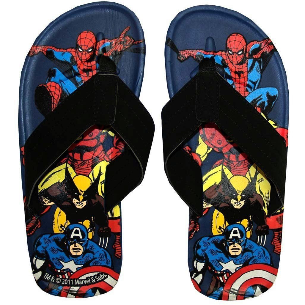 marvel flip flops mens