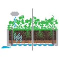 thumbnail image 5 of vidaXL Garden Raised Bed with Trellis and Self Watering System Anthracite, 5 of 5