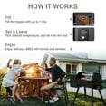 456 SQ.IN Wood Pellet Grill Smoker with Auto Temperature Control for