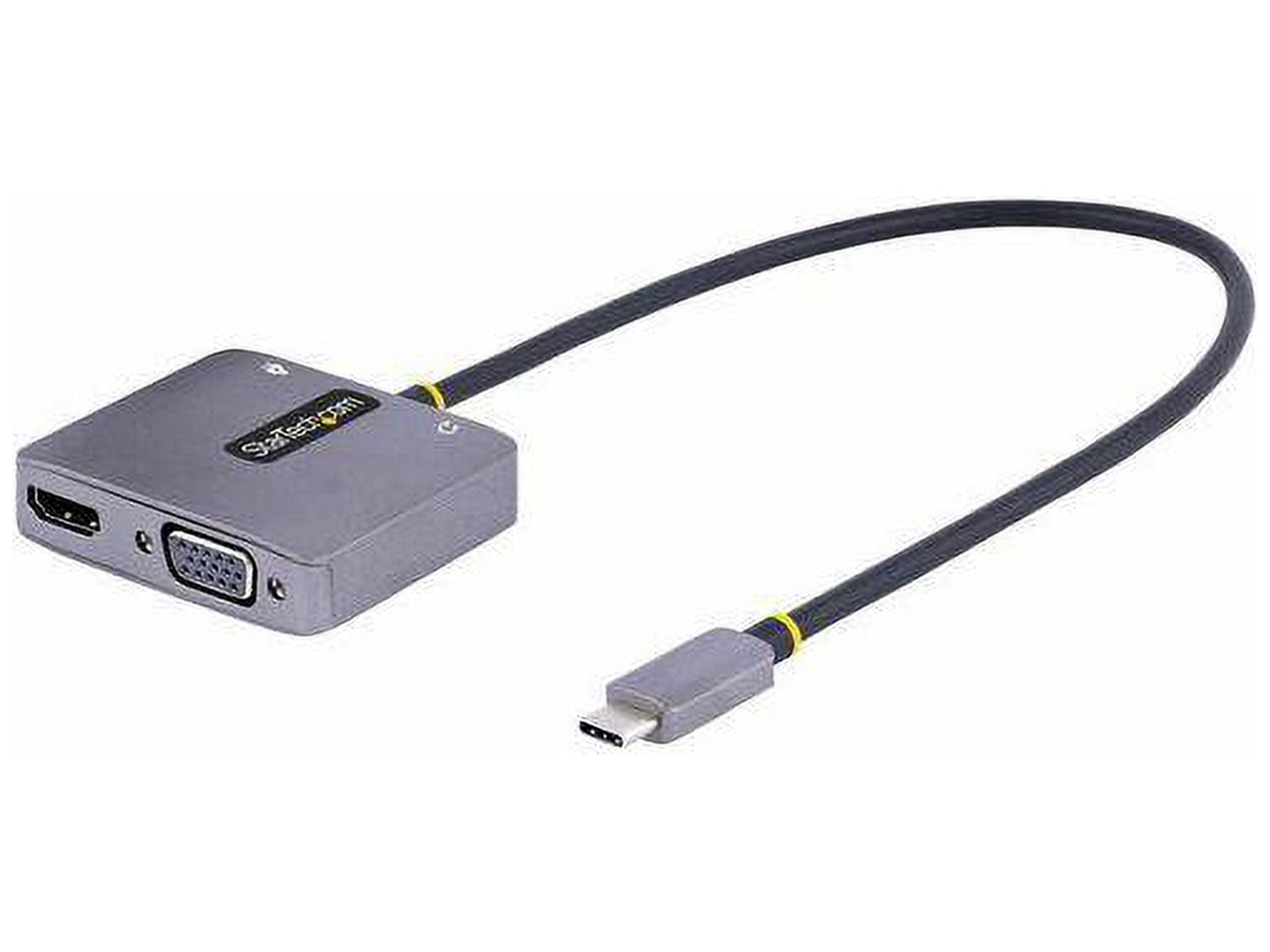 StarTech.com USB C Video Adapter, USB C to HDMI VGA Multiport Adapter, 3.5mm Audio Output, 4K 60Hz HDR, 100W PD 3.0, USB C Display Adapter, 1 (Quantity)