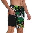 thumbnail image 2 of Fotbe Dinosaur Skeleton Traje de Baño para Hombre – Shorts de Natación de Secado Rápido con Forro y Bolsillos-Large, 2 of 6