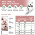 thumbnail image 4 of Spinner Ring for Women - Spinning  Anxiety Ring for Men - Wedding Band 925 Sterling Silver Platinum Plated Floral Boho Aesthetic Jewelry Stress Relief Women Size 7  Christmas Gifts, 4 of 8