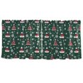thumbnail image 7 of Yayeee Kitchen Curtains Set of 2 Light Filtering 57"x24" Over Sink Window Panels, Red Christmas Trees, 7 of 7