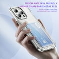 thumbnail image 6 of for iPhone 16 Pro Case Wallet Clear, with Credit Card Holder ID Card Slot Drop Protection Shockproof Anti-Scratch Transparent Cover for Women Men for iPhone 16 Pro, Clear, 6 of 7