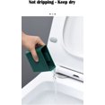 thumbnail image 4 of Escobilla de baño de silicona, limpieza profunda con mango largo antideslizante y secado en pared sin taladrar (blanco), 4 of 5