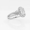 thumbnail image 2 of Ariana Jewel 14K White Gold Plated Wedding Anniversary Ring - Oval Excellent 1.75 Ct Diamond Ring - Engagement Wedding Halo Ring for Wife - Halo Solitaire with Accent Engagement Split Shank Rings, 2 of 2