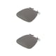 thumbnail image 2 of Bewildely Cojín para Silla Alta Resiliencia - Extra Grueso Indeformable Fijado a Sillas Esponja Alta Densidad Extra Largo Gris （43x41x35cm） Gris (43x41x35cm) 2Conjunto, 2 of 6