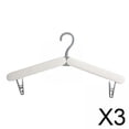 thumbnail image 1 of 3x Colgador de ropa plegable Macarena Antideslizante para colgar ropa Gris, 1 of 8