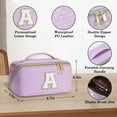 thumbnail image 3 of YOOLIFE Cosmetic Bag Makeup Travel Bag, Small Makeup Bag with Zipper Adjustable Strap Travel Make Up Organizer Case Personalized Gifts for Women, 3 of 7